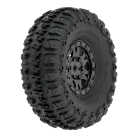 PRO1020910 - 1_24 Trencher F_R 1.0 Tires Mounted 7mm Black Impulse (4):