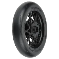 PRO1022210 - 1_4 Supermoto Tire Front MTD Black Wheel: PM-MX