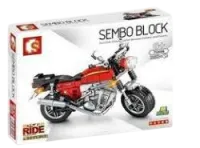 S-701116 - Sembo Super Motorcycle rot (282 Teile)