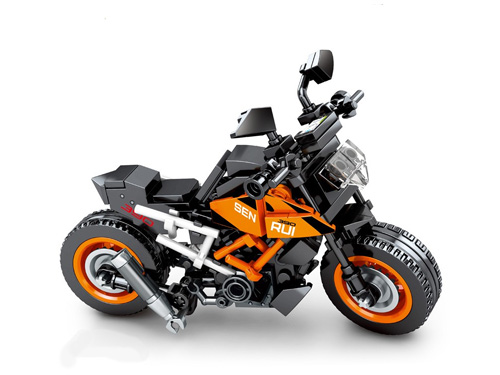 S-701124 - Sembo Motorrad schwarz orange (214 Teile) SEMBO BLOCK S-701124