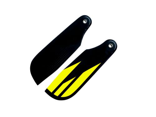 SAB-S72-Y - SAB Carbon Fiber Tail Blades 72mm Yellow SAB-S72-Y