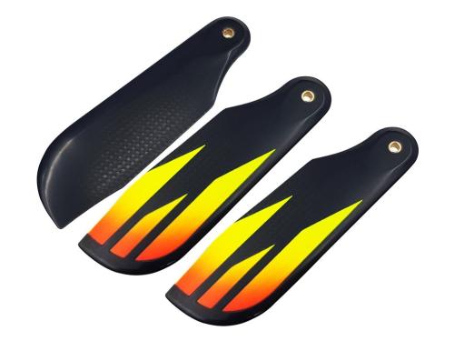 SAB-S723-YO - SAB CF Heckrotorblatt S72. 3 Blatt. gelb-orange SAB-S723-YO