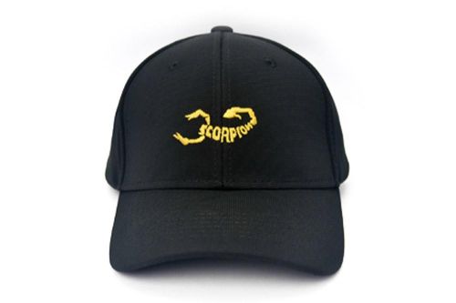 SCO-Kappe-3 - Scorpion Kappe (Schwarz_Gold) SCO-Kappe-3