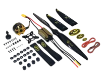 SCO1000159 - Scorpion A2-5017 PNP Combo (6s _ 67-68 Acro _ 25cc _ 3150w) Black Ember