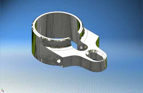 SHRP900122 - Heckanlenkungsfuehrung (T256-001) Shape-Heli SHRP900122