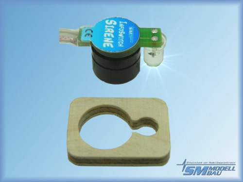 SM-2310 - InfoSwitch Sirene - Alarmgeber mit LED fuer InfoSwitch SM-Modellbau SM-2310