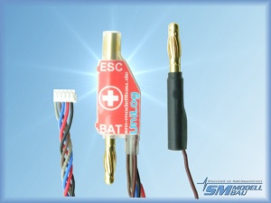 SM-2513 - UniLog Stromsensor 150A mit 4mm (Minus = Stecker) SM-Modellbau SM-2513