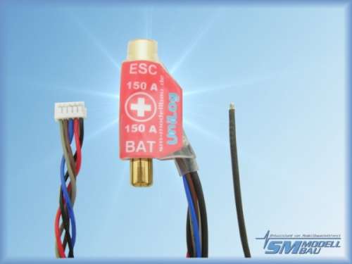 SM-2516 - UniLog Stromsensor 150A 6mm LMT (Akkus mit Minus = Stecker) SM-Modellbau SM-2516