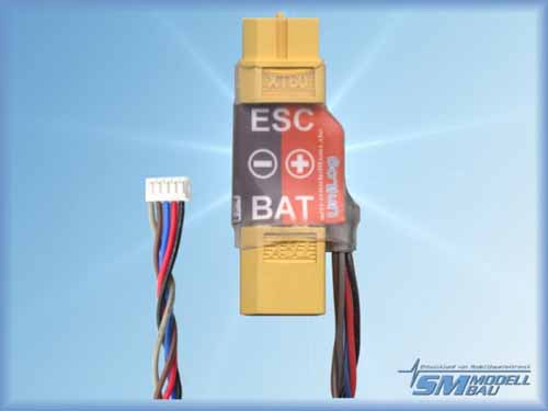 SM-2524 - UniLog Stromsensor 80A mit XT60 Hochstromstecker SM-Modellbau SM-2524