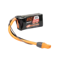 SPMX-1051 - 11.1V 650mAh 3S 50C Smart G2 Trail Pro LiPo Battery: IC2