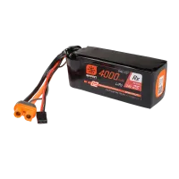 SPMX-1057 - 7.4V 4000mAh 2S 15C Smart G2 Receiver LiPo Battery: IC3