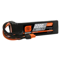 SPMX22003S100 - Spektrum 11.1V 2200mAh 3S 100C Smart LiPo Battery: IC3