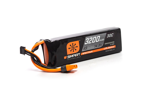 SPMX32004S30 - Spektrum Smart G2 LiPo 14.8V 3200mAh 4S 30C IC3 SPMX32004S30