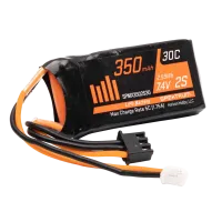 SPMX3502S30 - 7.4v 350mAh 2S LiPo: SCX24 PH 2.0