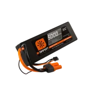 SPMX50002S30H5 - Spektrum 7.4V 5000mAh 2S 30C Smart Hardcase LiPo Battery: IC5