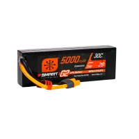 SPMX52S30H3 - Spektrum 7.4V 5000mAh 2S 30C Smart LiPo G2 Hard Case: IC3