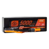 SPMX53S100H5 - Spektrum 11.1V 5000mAh 3S 100C Smart G2 Hardcase LiPo Battery: IC5
