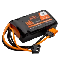 SPMX6003SIC2 - Spektrum 11.1V 600mAh 3S 50C LiPo Battery: IC2