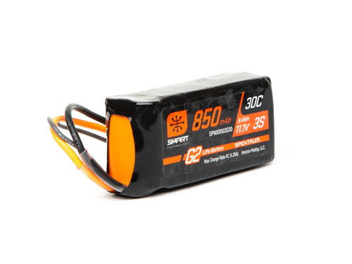 SPMX8503S30 - Smart G2 LiPo 3S 11.1V 850mAh 30C IC2 Spektrum SPMX8503S30