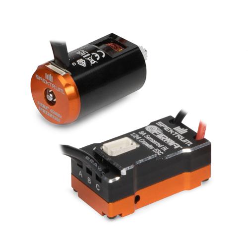 SPMXSEMC18 - Firma 8A Sensored Brushless ESC _ Motor Combo: 1_24 Rock Cra Spektrum SPMXSEMC18