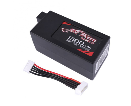 TA-75C-1300-4S1P-HC - Tattu 1300mAh 14.8V 75C 4S1P Hardcase LIPO GENS ACE TA-75C-1300-4S1P-HC