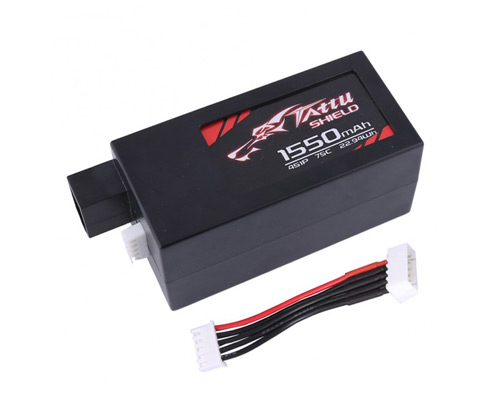 TA-75C-1550-4S1P-HC - Tattu 1550mAh 14.8V 75C 4S1P Hardcase LIPO GENS ACE TA-75C-1550-4S1P-HC