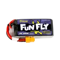 TAA13003S10X6 - Tattu Funfly Series 1300mAh 11.1V 100C 3S1P Lipo with XT60 Plug