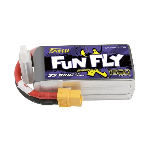 TAA15503S10X6 - Tattu Funfly Serie 1550 mAh 11.1 V 100C 3S1P Lipo-Akku GENS ACE TAA15503S10X6