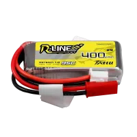 TAA4002S95JRED - Tattu R-Line 400mAh 7.4V 2S1P 95C Lipo Battery