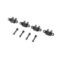 TLR314009 - Aluminum Lower Shock Mount. Black: Mini LMT (4)