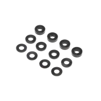 TLR336007 - M3 Caster Block Aluminum Washer Set. Black
