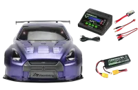 TM503017-R35-SET - E4D-MF R35 Brushed Lila 4WD Drift RTR SET 1:10