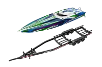 TRX103076-4-GRN-SET1 - Traxxas SPARTAN SR gruen mit Anhaenger
