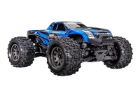 TRX107154-1-BLUE - TRAXXAS MINI-MAXX 4WD blau ---------- BL-2S Brushless. HD-Teile. mit Akku_Lader
