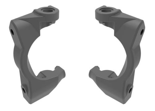TRX10732-GRAY - Nachlauf-Bloecke l_r grau Traxxas TRX10732-GRAY