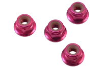 TRX1747P - Traxxas Muttern 4mm pink mit Flansch