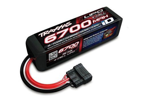 TRX2890X - Traxxas 14.8V 4S1P 6700mAh 25C iD TRX2890X