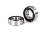 TRX5118A - Ball bearing 8x16x5mm with rubber seal. black (2)
