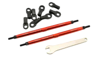 TRX5338R - Spurstange li_re Aluminium 128mm rot eloxiert (2)