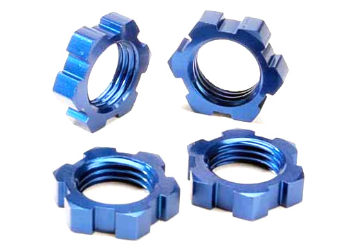 TRX5353 - Radmutter 17mm (4) blau eloxiert Traxxas TRX5353