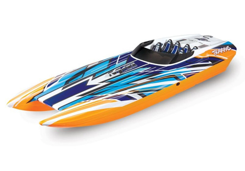 TRX57046-4ORNGX - Traxxas DCB M41 40 Zoll Catamaran Brushless Orange-X TRX57046-4ORNGX