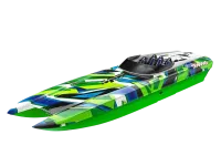 TRX57046-4GRNR - Traxxas DCB M41 40 Zoll Catamaran Brushless Gruen_Blau