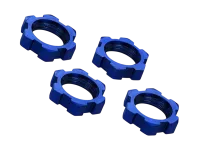 TRX7758 - Wheel nuts splined 17mm serrated blue XMAXX. E-REVO