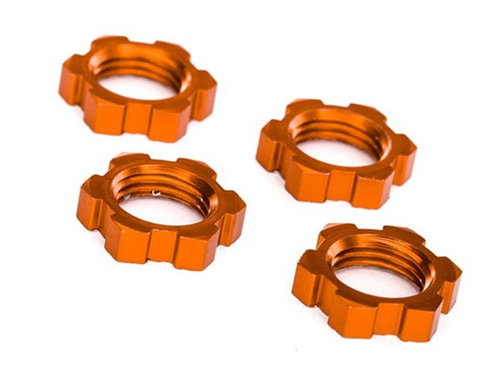 TRX7758T - Radmutter 17mm splined verzahnt orange XMAXX. E-REVO Traxxas TRX7758T