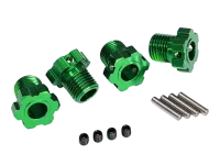 TRX8654G - Radmitnehmer 17mm splined gruen eloxiert (4 Stk.)