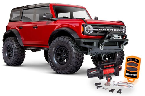 TRX92076-4RED-SET - TRX-4 Ford Bronco 4x4 Trail Crawler rot 1:10 - RTR Set Traxxas TRX92076-4RED-SET