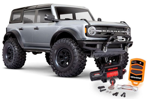 TRX92076-4SLVR-SET - TRX-4 Ford Bronco 4x4 Trail Crawler silber 1:10 - RTR Set Traxxas TRX92076-4SLVR-SET