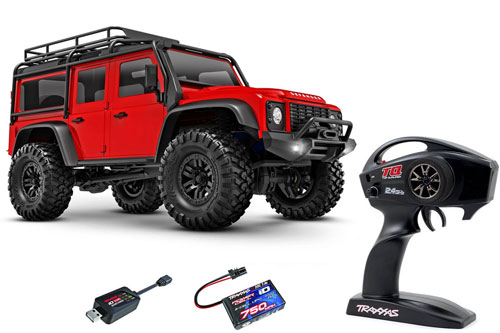 TRX97054-1RED - Traxxas TRX-4M Land Rover Defender 1_18 RTR rot TRX97054-1RED