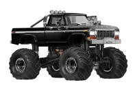 TRX98044-1-BLK - TRAXXAS TRX-4MT Ford F150 4x4 Monster Truck RTR Brushed. black 1:18