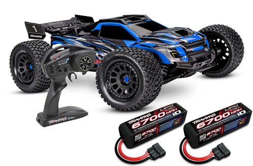 TRX78086-4BLUEC2 - TRAXXAS XRT 4x4 VXL blau RTR Akku Combo 2 TRX78086-4BLUEC2